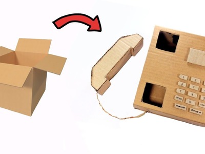 How To Make Telephone From Cardboard | Crafts Homemade