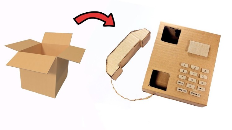 How To Make Telephone From Cardboard | Crafts Homemade