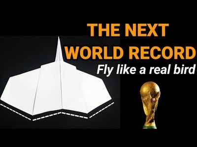 HOW TO MAKE THE NEXT WORLD RECORD PAPER AIRCRAFT FLY LIKE A REAL BIRD