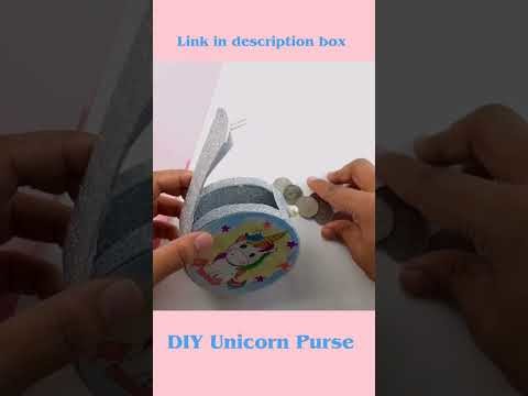 How to make unicorn coin purse #craft #diy #unicorn
