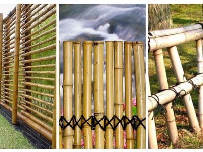 Inspirações de Cerca feita com Bambu - Ideias legais de Jardim ornamental