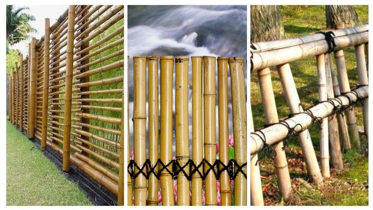 Inspirações de Cerca feita com Bambu - Ideias legais de Jardim ornamental