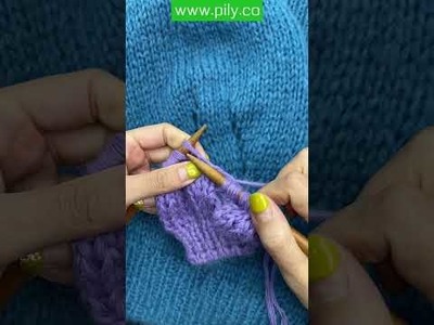Learn to knit - learning to knit! #Shorts