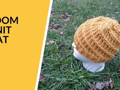 Loom Knit Spiral Hat | Spiral Beanie | Loom Knitting Pattern | Loom Knitting Project | Knitting Loom