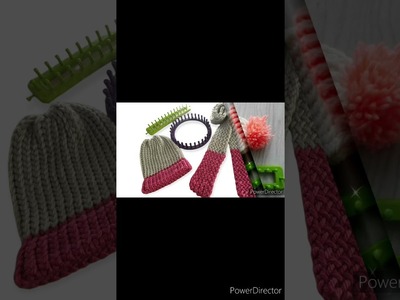 Loom knitting - blanket-hat - scarf - stitches - snood - sweater - knit - loom _ headband #shorts