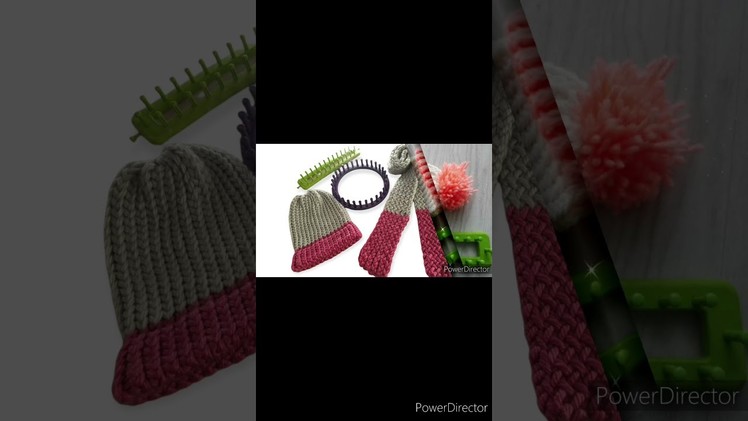 Loom knitting - blanket-hat - scarf - stitches - snood - sweater - knit - loom _ headband #shorts