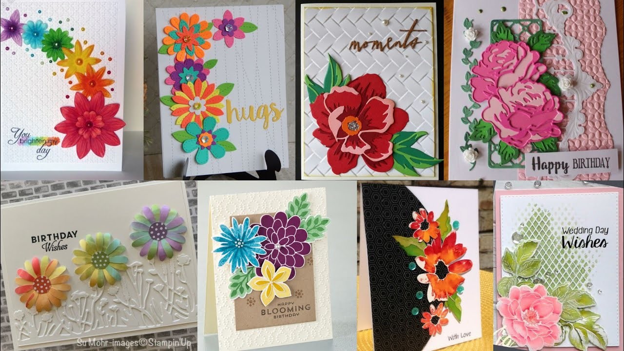 Most eye touching spring flowers cards ideas#Diy cards craft#Diy rose ...