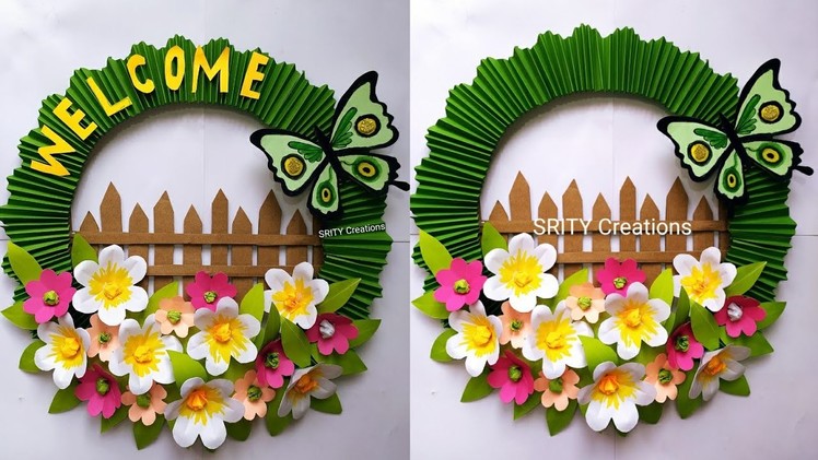 New year craft idea || paper flower wallhanging | New year gift idea | Happy New year 2022