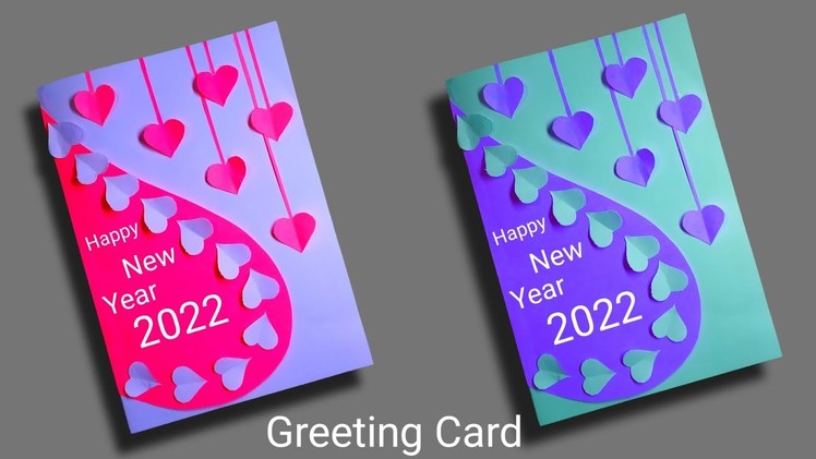 New year greeting card 2022 | Christmas greeting card | Greeting card | Birthday card | CRAFT IMAGE