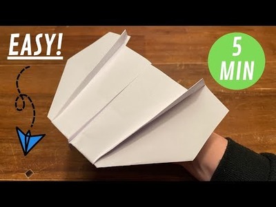 PAPER AIRPLANE - How to make origami plane - avion de papel