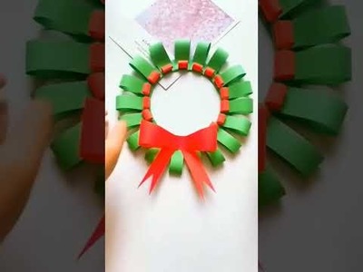Paper crafts wreath making tutorial