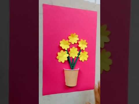 Paper cup craft.  ????❤️????New year special craft using paper. 