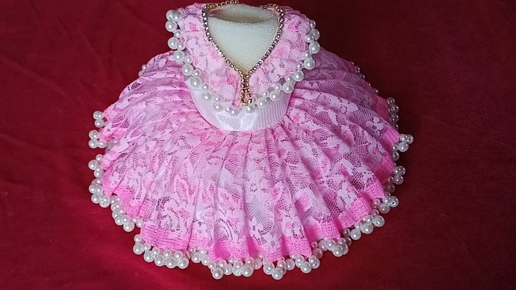 Pearl dress for laddu gopal | pink dress size 7-8