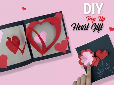 Pop Up Card - Part1 ❤️ DIY Valentine’s Day Heart - Mother’s Day Crafts - Handmade #shorts