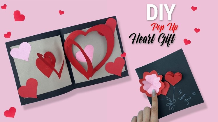 Pop Up Card - Part1 ❤️ DIY Valentine’s Day Heart - Mother’s Day Crafts - Handmade #shorts