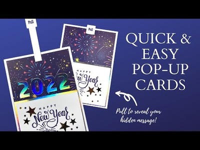 Quick & easy Pop Up Card | Happy New Year 2022 Card