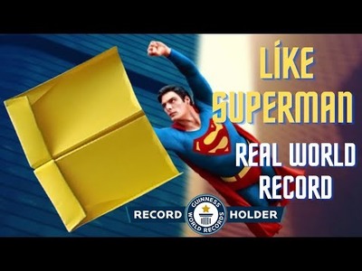 Real Paper Airplane World Record, Paper Airplane Like Superman