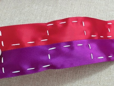 Satin Ribbon Flower Making - Ribbon Sewing Hack - Ribbon Decoraion Ideas - Embroidery Designs - DIY