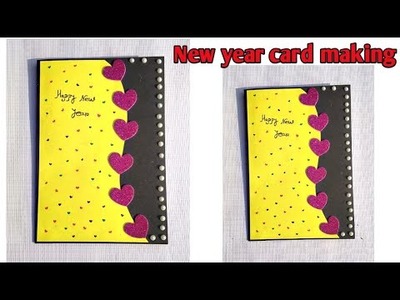 #short: Greeting Card Making For New Year. DIY New Year Card Making Ideas. #craft #papercrafts