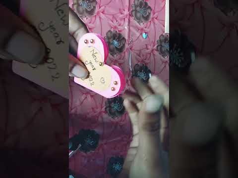 #shorts New year card 2022.Happy New Year card making with paper. DIY ।। #shorts #youtubeshorts
