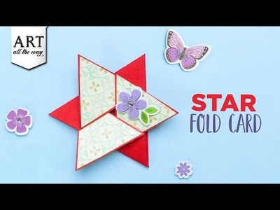Star Fold Card | Creative Cards Design | DIY New Years crafts | Origami Tutorial | Paper Craft ideas