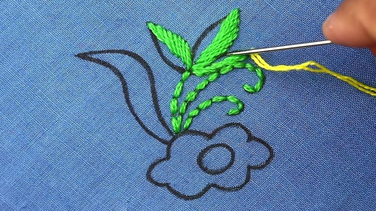 Step by step easy hand embroidery tutorial for beginners - easy flower embroidery all over designs