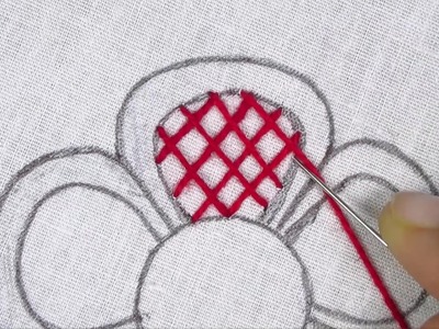 Super Easy Flower Embroidery Tutorial, Button Hole Embroidery Flower, Hand Embroidery, Flower Stitch
