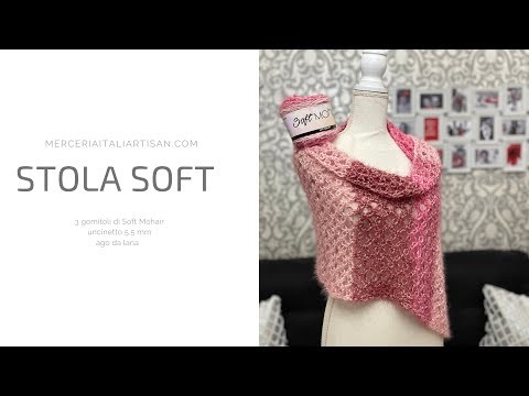 Tutorial STOLA SOFT all'uncinetto - MERCERIA ITALIARTISAN.COM