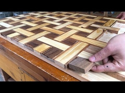 Amazing Creative Design Ideas Woodworking - Beautiful Diy Striped Table
