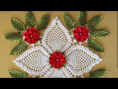 Amezing Woolen Flower Craft Ideas With Crochet Hook - Hand Embroidery Design Tricks - Crochet