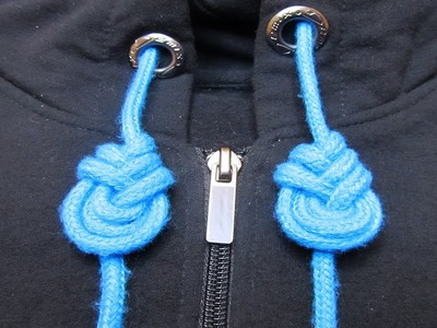 Ave Craft: How to tie Hoodie Strings for beginners. Instructions for tying paracord teardrop knot.