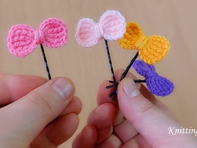 Awesome easy????????????crochet✅ knitting buckle making????