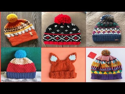Baby hand knitting cap design.hat knitting graph pattern.graph knitting cap design