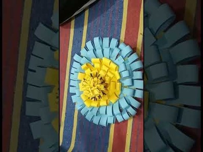 Beautiful Flower Wall Hanging | Easy Wall Decor Ideas |Newspaper Craft Paper Craft Easy