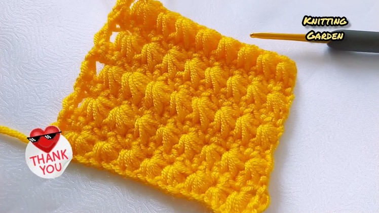 CROCHET BABY BLANKET. Süper Easy Knitting Pattern. I'm Learning To Knit