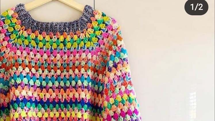 Crochet Granny's Sweater.jacket.vest#The Crochet World#part-1