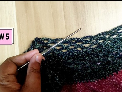 Crochet on fabric | Tutorial | Casual Top to Fancy and Beautiful Top  @Neeta's Hobby Crochet