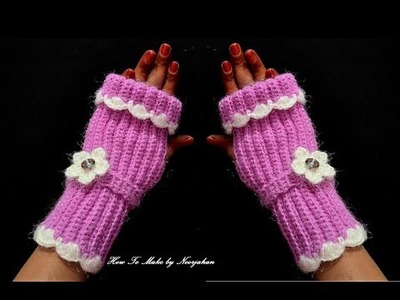 Dastana banane ka tarika | crochet fingerless ladies gloves #dastana design #gloves banane ka tarika