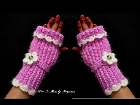 Dastana banane ka tarika | crochet fingerless ladies gloves #dastana design #gloves banane ka tarika