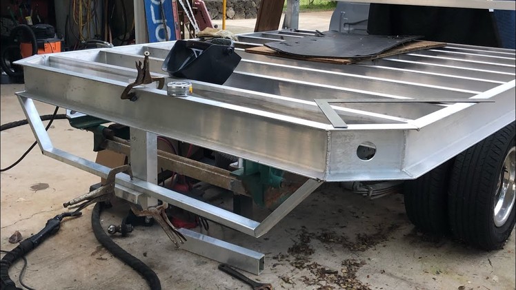 DIY Aluminum Flatbed Dump-Bed  Build 2021- Part Lost Count -  Wire Chases