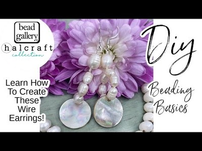 DIY Jewelry Making! Learn how to create these wire wrapped earrings! Beading Basics!