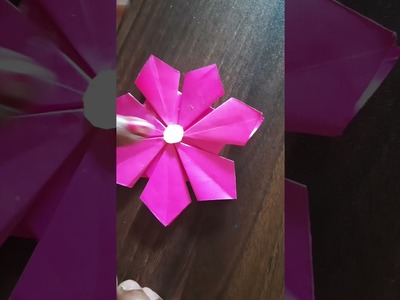 DIY origami paper flower making #shorts #youtubeshorts #sangeetavvishwakarma