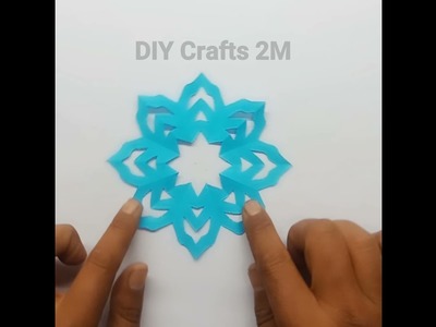 DIY Paper Craft | How To Make Paper Snowflake | Easy Paper Crafts | Paper Snowflake #shorts
