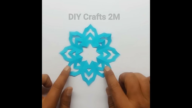 DIY Paper Craft | How To Make Paper Snowflake | Easy Paper Crafts | Paper Snowflake #shorts
