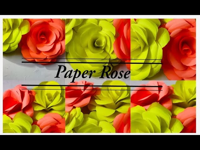 DIY paper Rose????Easy Paper Rose Flower ???? Beautiful paper Rose???? Rose Flower Making with paper ????