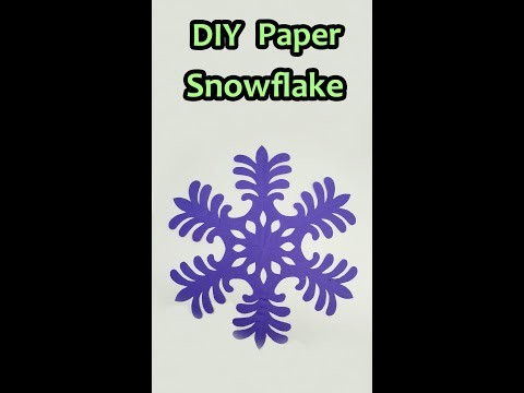 DIY Paper Snowflake | Easy Paper Craft #shorts