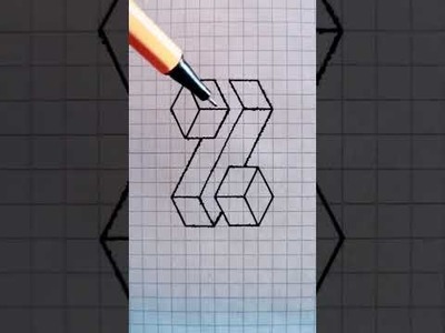 Draw 3D Shapes   Exercises for Beginners #shorts #3d #drawing # 403