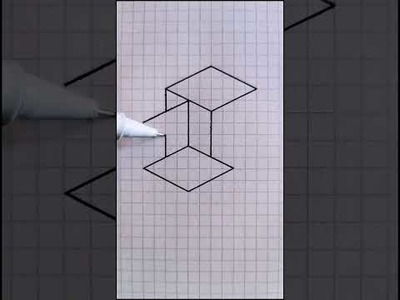 Draw 3D Shapes   Exercises for Beginners #shorts #3d #drawing # 422