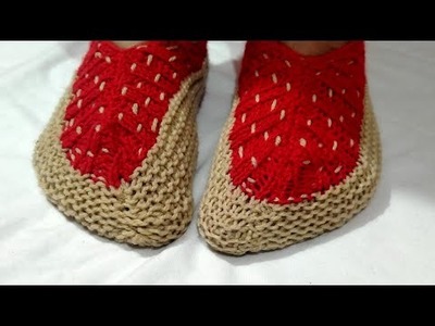Easy and beautiful ladies socks. shoes.step by step.