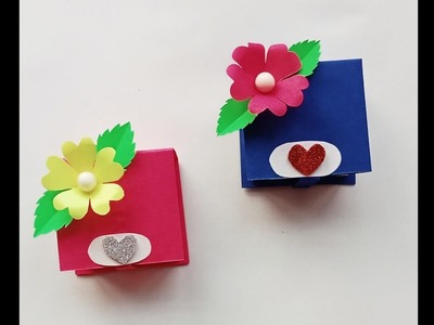 EASY GIFT BOX MAKING IDEA WITH PAPER #shorts @DIY CREATIVE